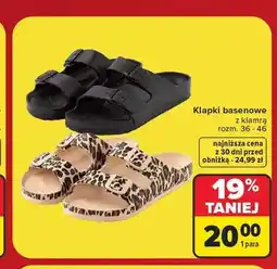 Carrefour Klapki basenowe z klamrą oferta