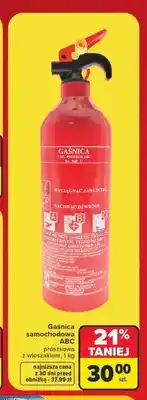 Carrefour Gaśnica samochodowa ABC proszkowa z wieszakiem oferta