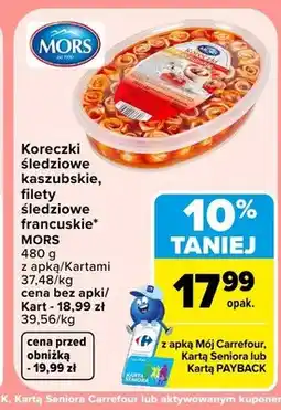 Carrefour Koreczki śledziowe kaszubskie Mors oferta