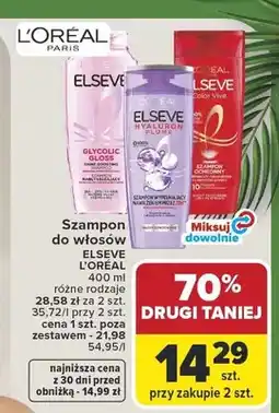 Carrefour Szampon do włosów L'Oréal Elseve Glycolic Gloss oferta