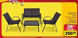 Carrefour Zestaw mebli ogrodowych Toros stolik + sofa + 2 fotele oferta