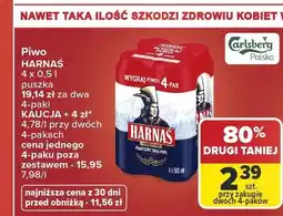 Carrefour Piwo Harnaś Jasne Pełne oferta