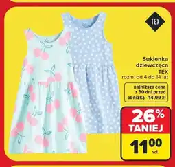 Carrefour Sukienka dziewczęca TEX oferta