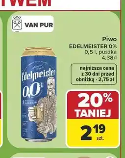 Carrefour Piwo bezalkoholowe Edelmeister oferta