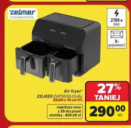 Carrefour Air fryer Zelmer ZAF9000 Dual oferta