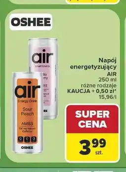 Carrefour Napój energetyzujący AIR kwaśna brzoskwinia oferta