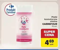 Carrefour Płatki kosmetyczne owalne Carrefour Soft oferta