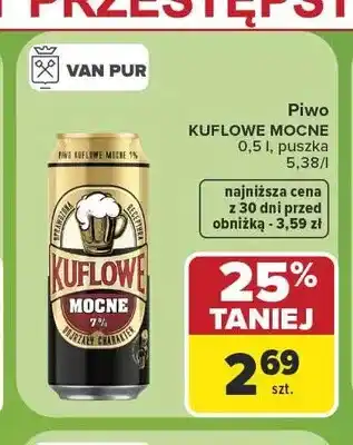 Carrefour Piwo Kuflowe Mocne oferta