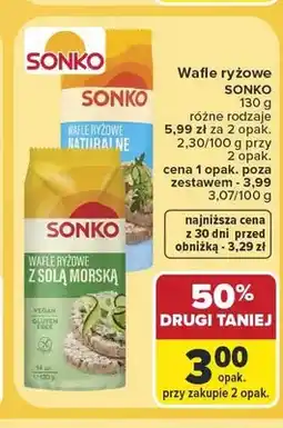 Carrefour Wafle ryżowe naturalne Sonko oferta