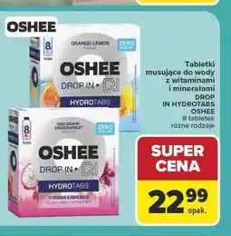 Carrefour Tabletki musujące Oshee Drop In Hydrotabs Orange-Lemon oferta