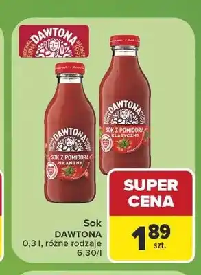 Carrefour Sok z pomidora pikantny Dawtona oferta
