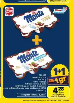 Carrefour Deser Monte Zott -30% Cukru oferta