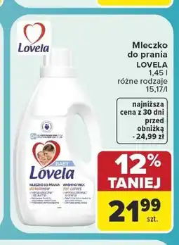 Carrefour Mleczko do prania Lovela Baby do białego oferta