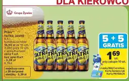 Carrefour Piwo Tatra Jasne oferta