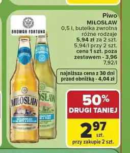 Carrefour Piwo Miłosław Pilzner oferta