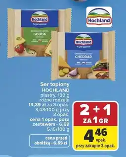 Carrefour Ser topiony Gouda plastry Hochland oferta