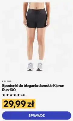 Decathlon Spodenki do biegania damskie Kiprun Run 100 Kalenji oferta