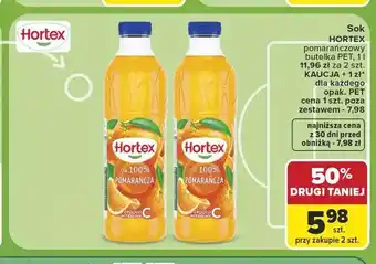 Carrefour Sok pomarańczowy Hortex oferta