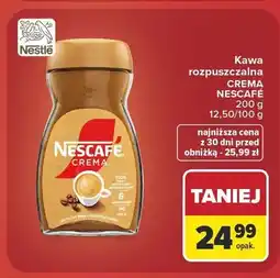 Carrefour Kawa rozpuszczalna Nescafé Crema oferta