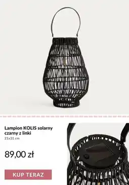 Homla Lampion solarny KOLIS czarny z linki oferta