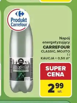Carrefour Napój energetyzujący Carrefour Classic oferta