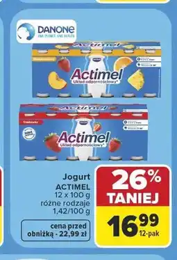 Carrefour Jogurt Actimel 12-pak oferta