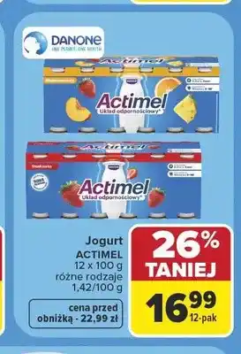 Carrefour Jogurt Actimel 12-pak oferta