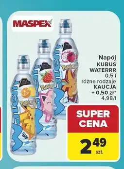 Carrefour Napój Kubuś Waterrr truskawka oferta
