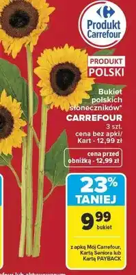 Carrefour Bukiet słoneczników polski Carrefour oferta