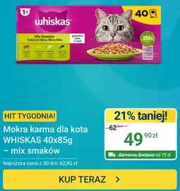 ERLI Mokra karma dla kota Whiskas 40-pak 85 g mix smaków oferta