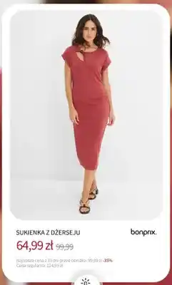 BonPrix Sukienka z dżerseju Bonprix oferta