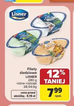 Carrefour Filety śledziowe klasyczne LISNER oferta