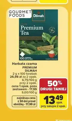 Carrefour Herbata czarna Dilmah Premium Tea oferta