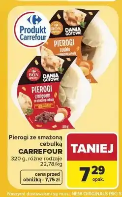 Carrefour Pierogi z mięsem ze smażoną cebulą Carrefour oferta