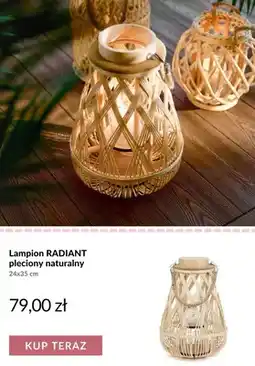 Homla Lampion RADIANT pleciony naturalny 24x35 cm oferta