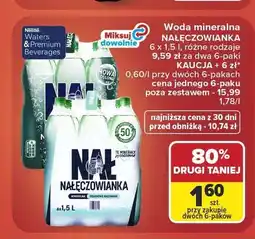 Carrefour Woda mineralna Nałęczowianka niegazowana oferta