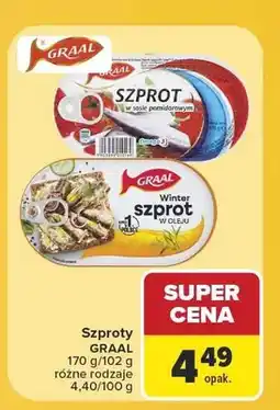 Carrefour Szprot w sosie pomidorowym Graal oferta