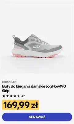Decathlon Buty do biegania damskie Decathlon JogFlow190 Grip oferta