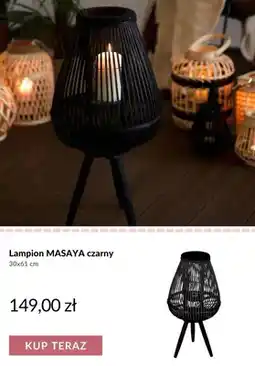 Homla Lampion MASAYA czarny 30x61 cm oferta