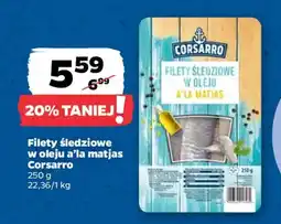Netto Filety śledziowe w oleju a'la matjas corsarro oferta