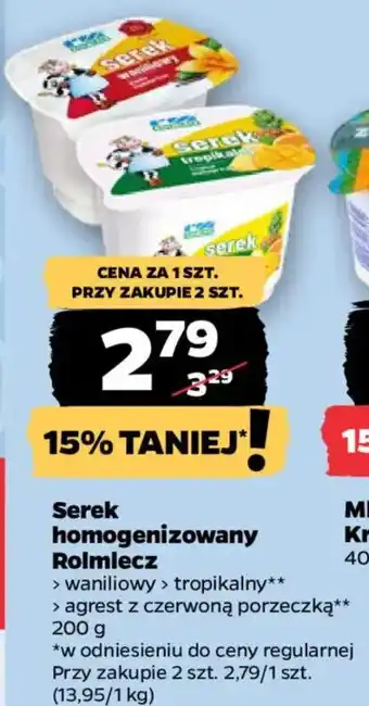 Netto Serek homogenizowany rolmlecz oferta