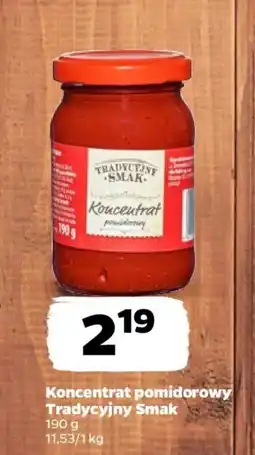 Netto Koncentrat pomidorowy tradycyjny smak oferta