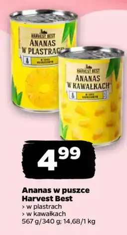 Netto Ananas w puszce harvest best oferta