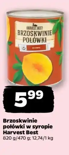 Netto Brzoskwinie połówki w syropie harvest best oferta