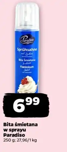 Netto Bita śmietana w sprayu paradiso oferta