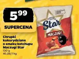 Netto Chrupki kukurydziane o smaku ketchupu maczugi star oferta