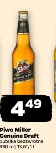 Netto Piwo miller genuine draft oferta