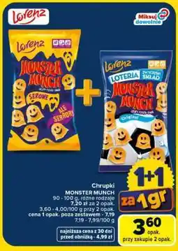 Carrefour Chrupki Monster Munch oferta