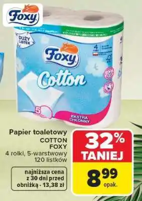 Carrefour Papier toaletowy Cotton Foxy oferta