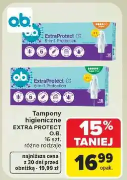 Carrefour Tampony higieniczne EXTRA PROTECT oferta